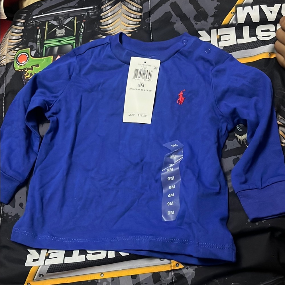 Polo by Ralph Lauren Kids Blue Long Sleeve Shirt